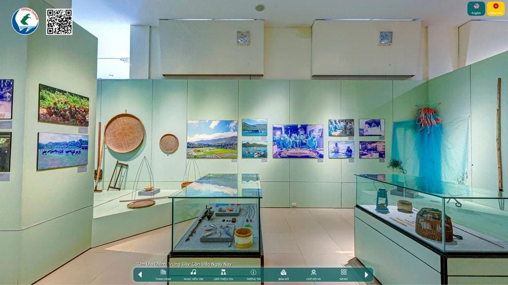 Kh&ocirc;ng gian trưng b&agrave;y chủ đề &ldquo;C&ocirc;n Đảo ng&agrave;y nay&rdquo; (Nguồn: Du lịch C&ocirc;n Đảo 360&deg;)